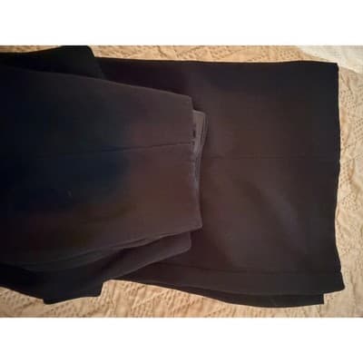 Express High Waist Pleated Wide Leg Dress Pants Black Petite 4 NWOT - Thumbnail 18