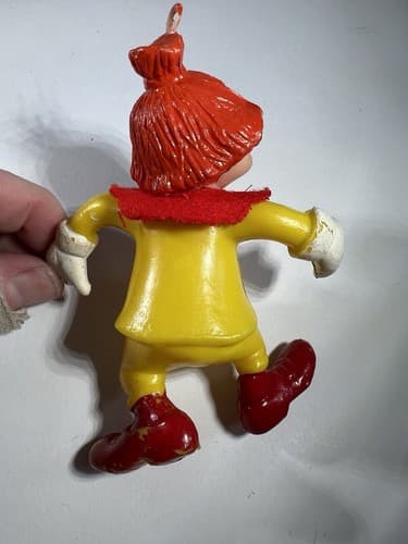 Vintage Blow Mold Christmas Ornament Circus Clown VTG Decor Retro RARE - Thumbnail 3