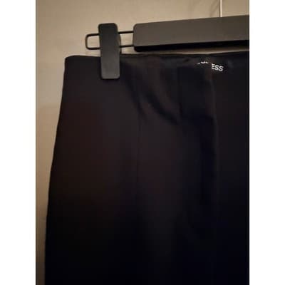 Express High Waist Pleated Wide Leg Dress Pants Black Petite 4 NWOT - Thumbnail 6