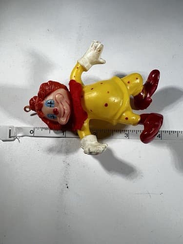 Vintage Blow Mold Christmas Ornament Circus Clown VTG Decor Retro RARE - Thumbnail 8