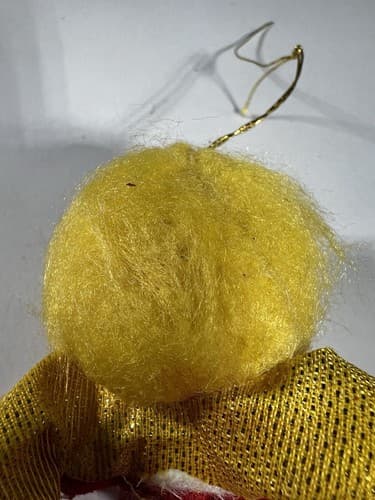 Vintage Blow Mold Christmas Ornament Angel Doll Wings Girl VTG Retro RARE HTF - Thumbnail 4