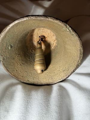 Antique Spanish Colonial Bronze Mission Church Bell Mexico Horseshoes 18c RARE - Thumbnail 14