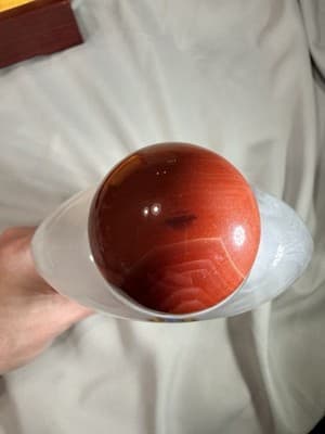 Vintage Chinese Reverse Painted Glass Crystal Snuff Bottle Wooden Case Unique - Thumbnail 15
