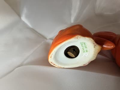 Rare Orange Red Pelican Bird Salt Pepper Shakers w/ Corks Japan Vintage Toucan - Thumbnail 8