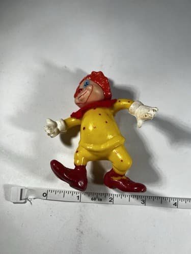 Vintage Blow Mold Christmas Ornament Circus Clown VTG Decor Retro RARE - Thumbnail 9