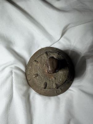 Antique Spanish Colonial Bronze Mission Church Bell Mexico Horseshoes 18c RARE - Thumbnail 13