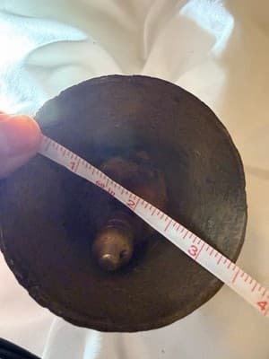 Antique Spanish Colonial Bronze Mission Church Bell Mexico Horseshoes 18c RARE - Thumbnail 20