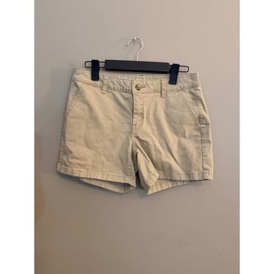 Ana Women's Classic Mid Rise Chino Style Midi Short Tan Size 6