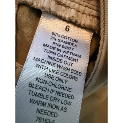Ana Women's Classic Mid Rise Chino Style Midi Short Tan Size 6 - Thumbnail 11