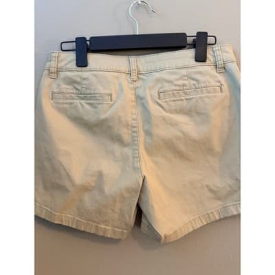 Ana Women's Classic Mid Rise Chino Style Midi Short Tan Size 6 - Thumbnail 9