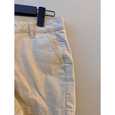Ana Women's Classic Mid Rise Chino Style Midi Short Tan Size 6 - Thumbnail 3