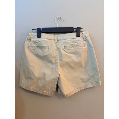 Ana Women's Classic Mid Rise Chino Style Midi Short Tan Size 6 - Thumbnail 8