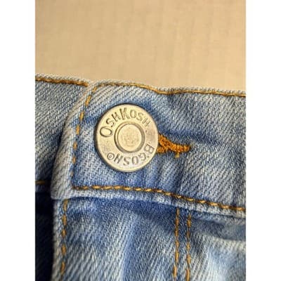 OshKosh Baby Girl Winnie The Pooh Upstyled Lace Trim Denim Shorts Blue Size 8 - Thumbnail 3