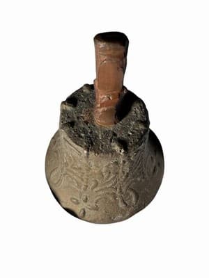 Antique Spanish Colonial Bronze Mission Church Bell Mexico Horseshoes 18c RARE - Thumbnail 23