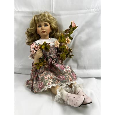 Sweetheart of Summer Jessica Porcelain Doll Vintage Signed Numbered 16" - Thumbnail 2