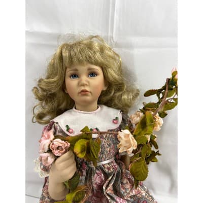 Sweetheart of Summer Jessica Porcelain Doll Vintage Signed Numbered 16" - Thumbnail 9