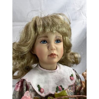 Sweetheart of Summer Jessica Porcelain Doll Vintage Signed Numbered 16" - Thumbnail 14