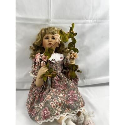 Sweetheart of Summer Jessica Porcelain Doll Vintage Signed Numbered 16" - Thumbnail 3