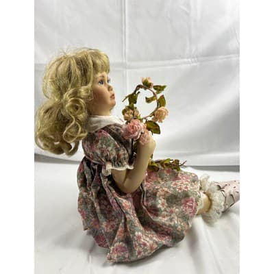 Sweetheart of Summer Jessica Porcelain Doll Vintage Signed Numbered 16" - Thumbnail 5
