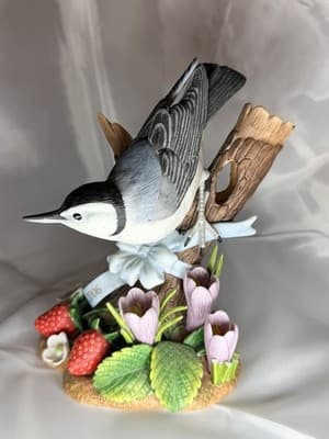 LENOX 2006 NUTHATCH Garden Bird Figurine Sculpture Rare Collectible Porcelain LE - Thumbnail 5