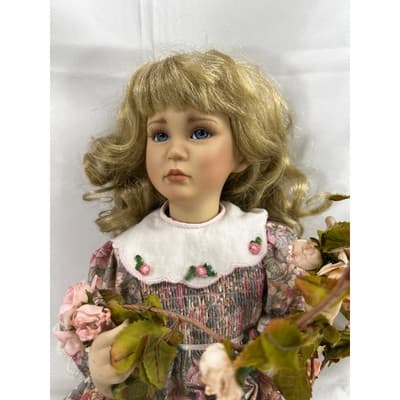 Sweetheart of Summer Jessica Porcelain Doll Vintage Signed Numbered 16" - Thumbnail 13