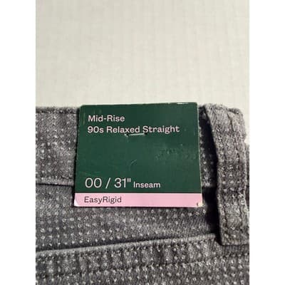 Wild Fable Mid Rise 90s Relaxed Straight Upstyled Cinderella Denim Jeans Gray 00 - Thumbnail 15