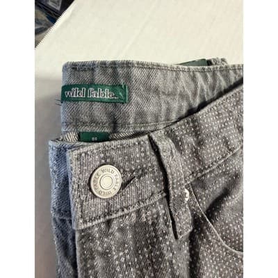 Wild Fable Mid Rise 90s Relaxed Straight Upstyled Cinderella Denim Jeans Gray 00 - Thumbnail 12