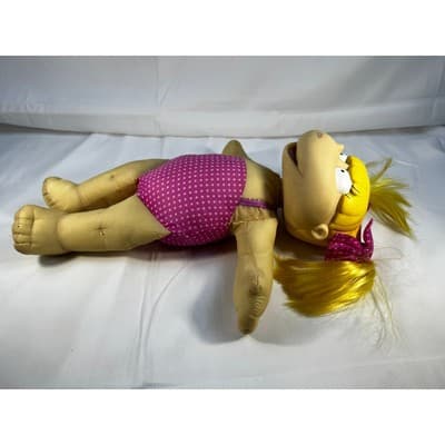 Rugrats Angelica Doll Vintage 1998 Viacom Plush 12" Nickelodeon Rare 90s Toy - Thumbnail 5