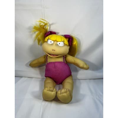 Rugrats Angelica Doll Vintage 1998 Viacom Plush 12" Nickelodeon Rare 90s Toy - Thumbnail 2
