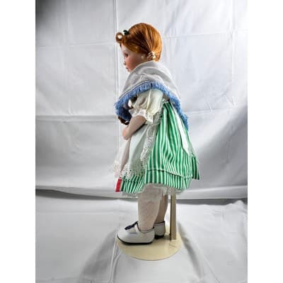 Molly Porcelain Doll Danbury Mint Irish Ireland Peggy Dey 20" 1994 - Thumbnail 3