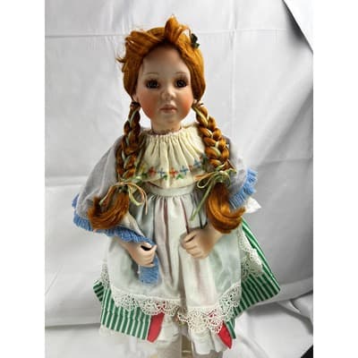 Molly Porcelain Doll Danbury Mint Irish Ireland Peggy Dey 20" 1994 - Thumbnail 7