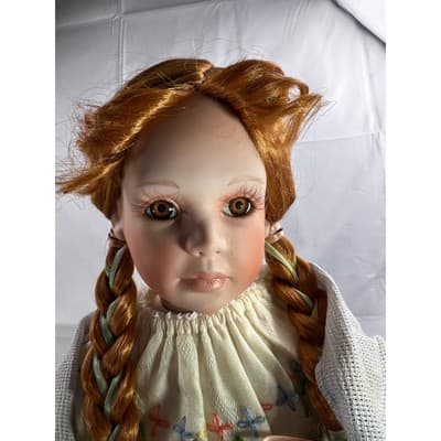 Molly Porcelain Doll Danbury Mint Irish Ireland Peggy Dey 20" 1994 - Thumbnail 16