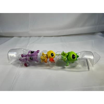 Littlest Pet Shop Trio Series 1 Wild Vibes 35 36 67 Iguana Axolotl Rhino Set 3 - Thumbnail 5