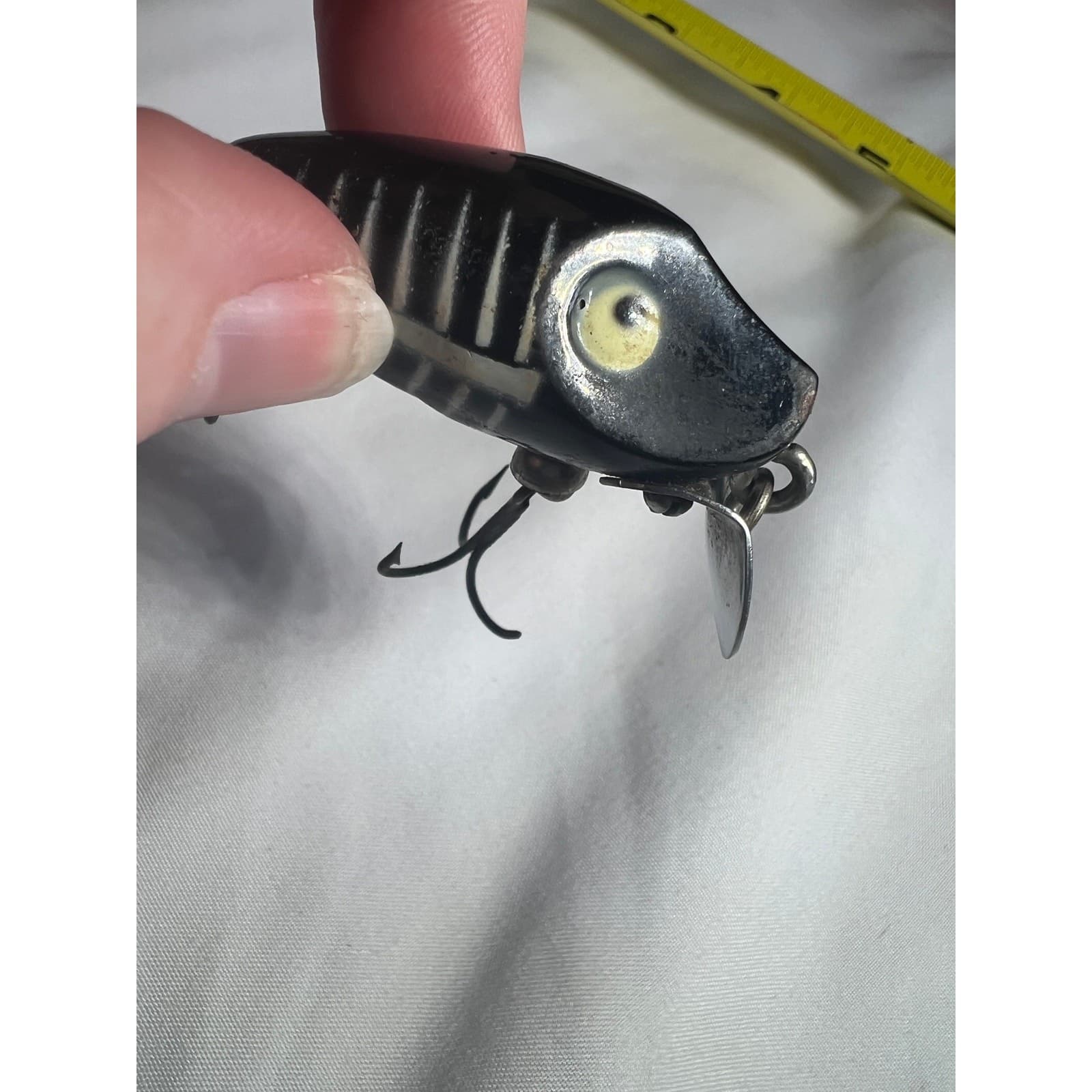Vintage Heddon Midget Digit Black Shore Minnow Bait Bass Panfish Fishing Lure - Thumbnail 15