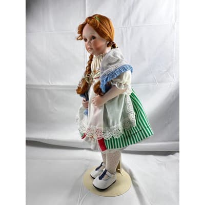Molly Porcelain Doll Danbury Mint Irish Ireland Peggy Dey 20" 1994 - Thumbnail 2