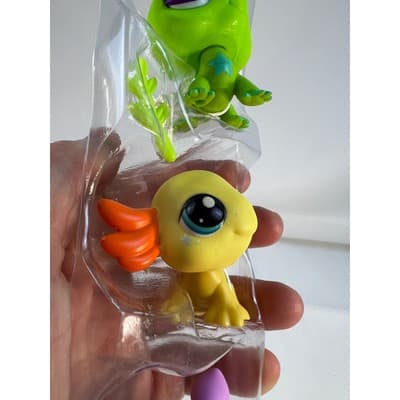 Littlest Pet Shop Trio Series 1 Wild Vibes 35 36 67 Iguana Axolotl Rhino Set 3 - Thumbnail 17