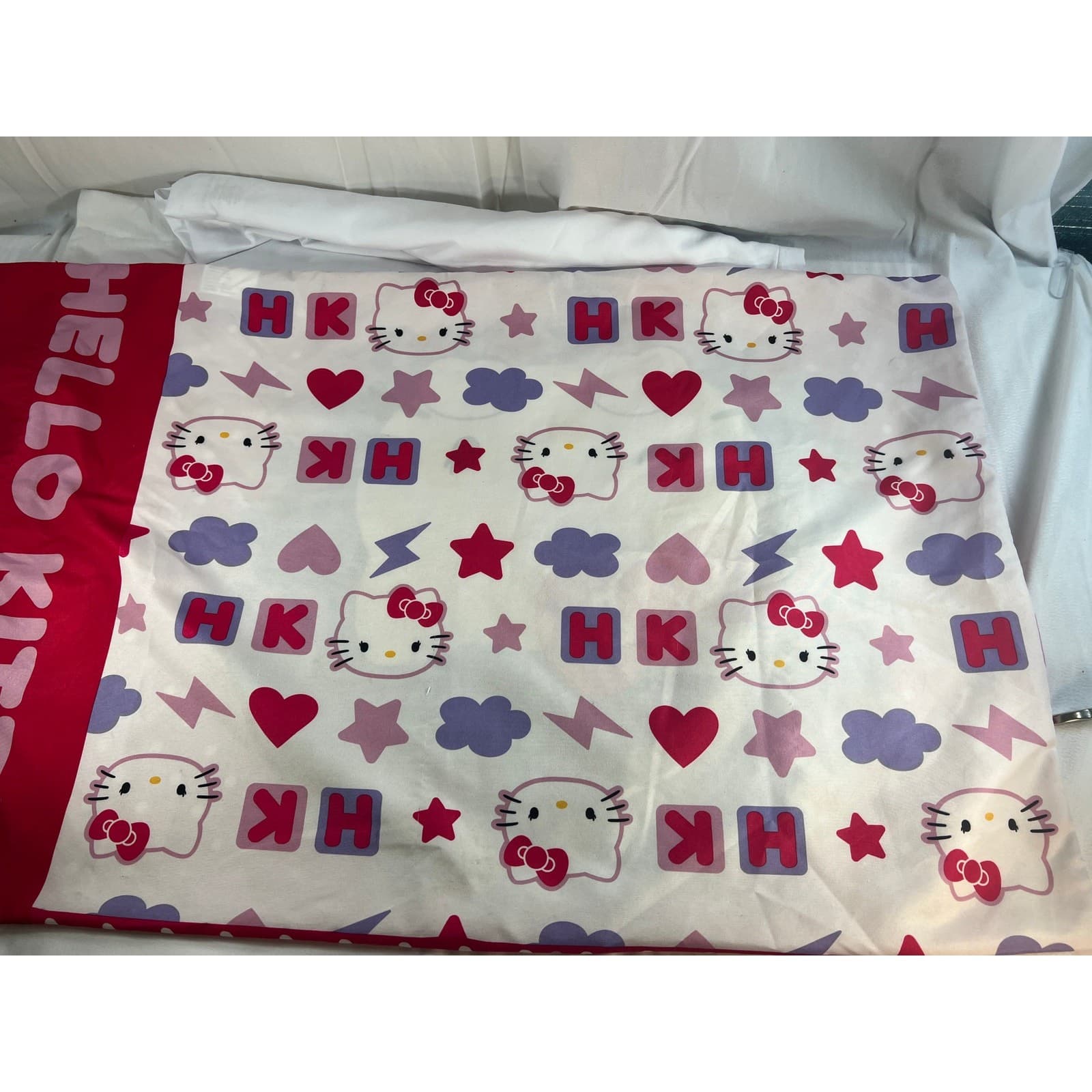 Hello Kitty Sanrio 2013 Authentic Pillow Case 2-Sided Design Polyester 31"X19" - Thumbnail 8