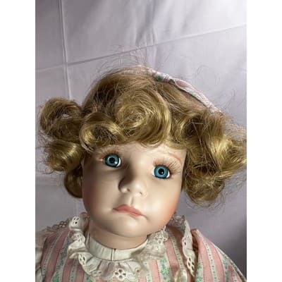 Jessica Porcelain Doll Vintage Danbury Mint Bedtime Wakeem Toddler Pajamas 1994 - Thumbnail 15