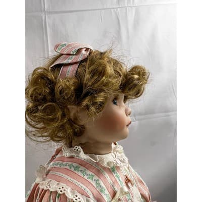 Jessica Porcelain Doll Vintage Danbury Mint Bedtime Wakeem Toddler Pajamas 1994 - Thumbnail 10