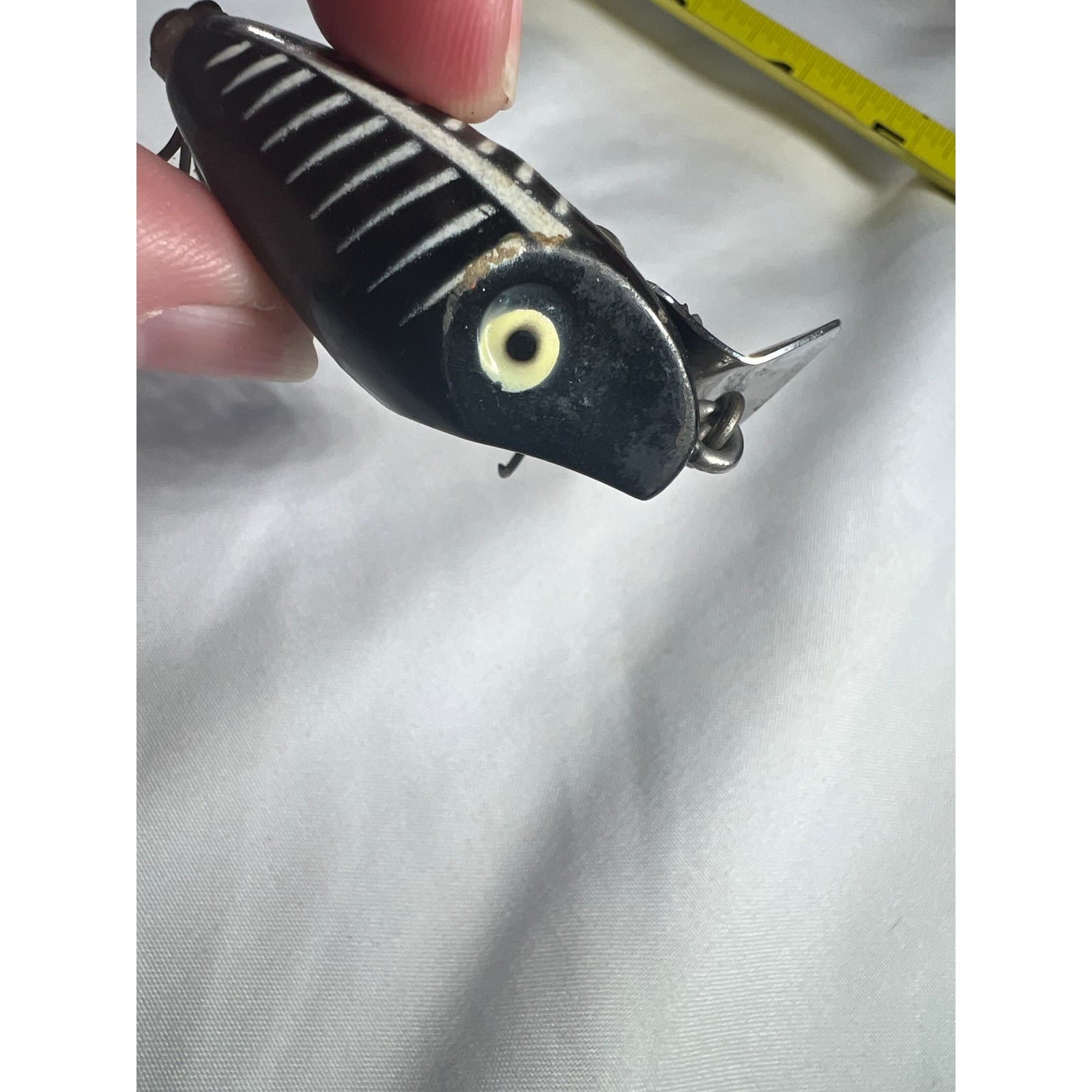Vintage Heddon Midget Digit Black Shore Minnow Bait Bass Panfish Fishing Lure - Thumbnail 13