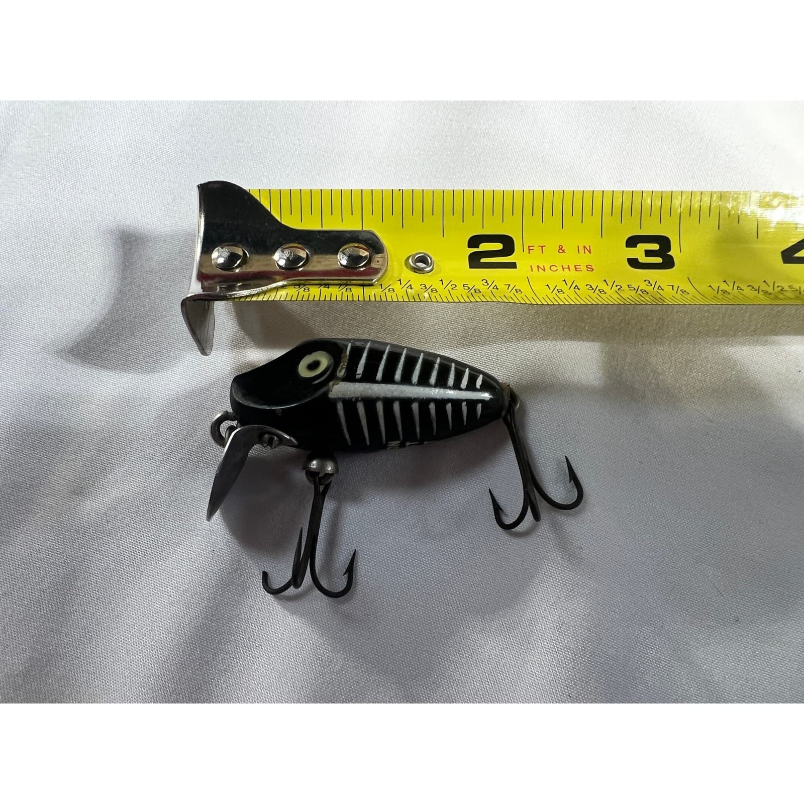 Vintage Heddon Midget Digit Black Shore Minnow Bait Bass Panfish Fishing Lure - Thumbnail 14