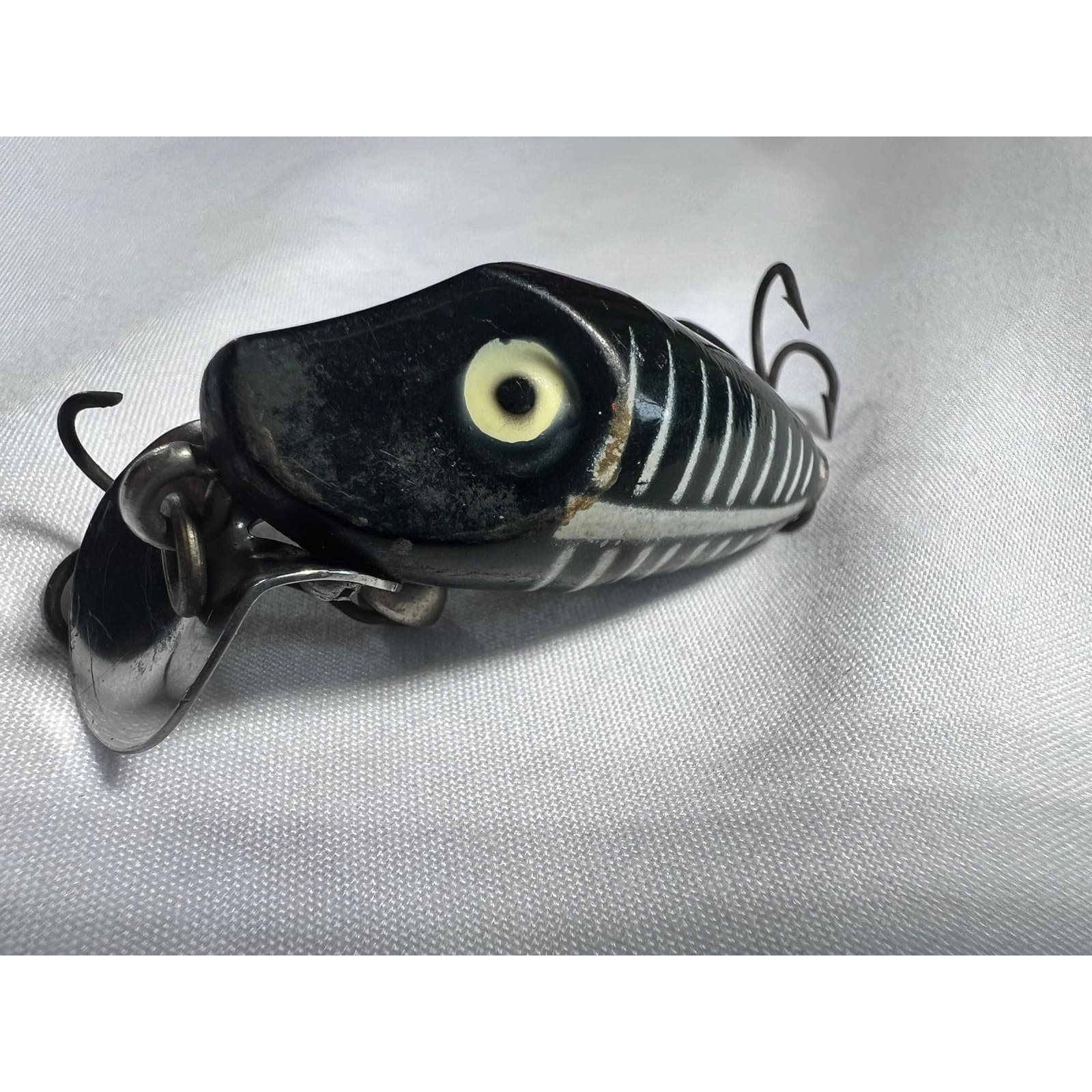 Vintage Heddon Midget Digit Black Shore Minnow Bait Bass Panfish Fishing Lure - Thumbnail 10