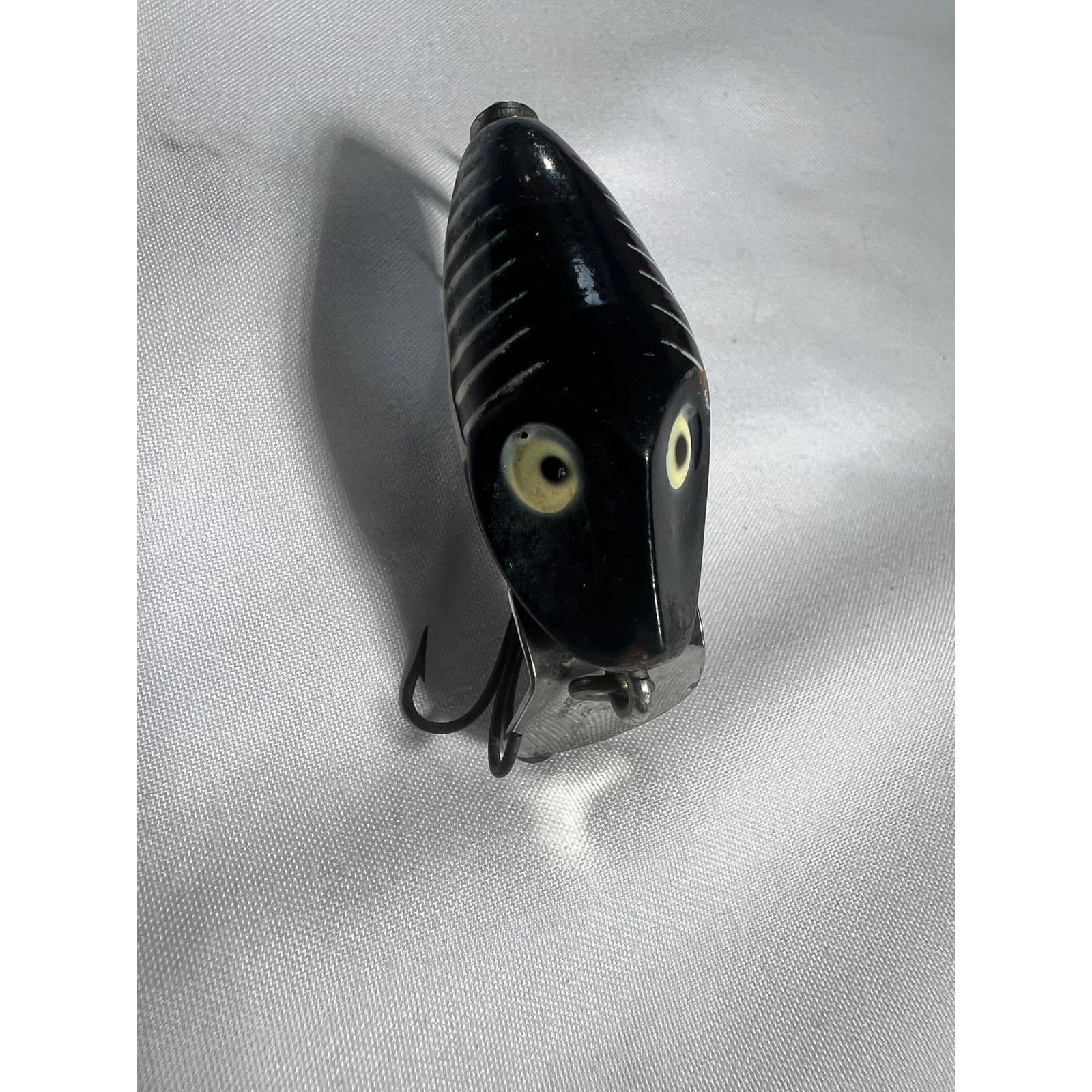Vintage Heddon Midget Digit Black Shore Minnow Bait Bass Panfish Fishing Lure - Thumbnail 7