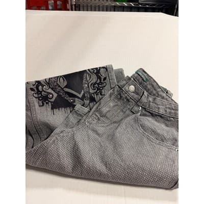 Wild Fable Mid Rise 90s Relaxed Straight Upstyled Cinderella Denim Jeans Gray 00 - Thumbnail 22