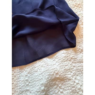 Ralph Lauren Silky Satin A-Line Slip Night Sleeveless Dress Navy Blue Size 14W - Thumbnail 4