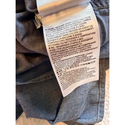 Gap Women’s Chambray Pullover Short Sleeve Casual Top Blue Size 9 EUC - Thumbnail 13