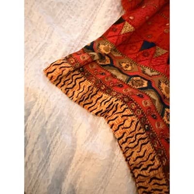 Canvasback Slip On Tribal Print Summer Sleeveless Maxi Dress Red Size Medium - Thumbnail 7