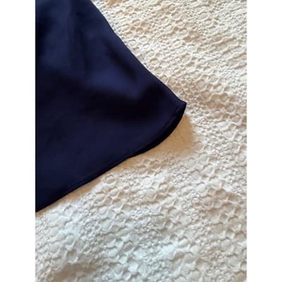 Ralph Lauren Silky Satin A-Line Slip Night Sleeveless Dress Navy Blue Size 14W - Thumbnail 3