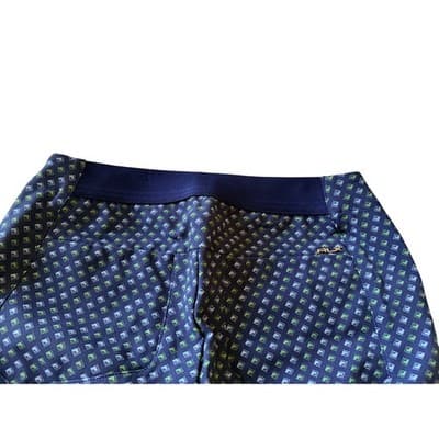 Ralph Lauren RLX Activewear Geometric Golf Elastic Waist Pants Blue Size 0 NWOT - Thumbnail 13