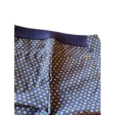 Ralph Lauren RLX Activewear Geometric Golf Elastic Waist Pants Blue Size 0 NWOT - Thumbnail 9